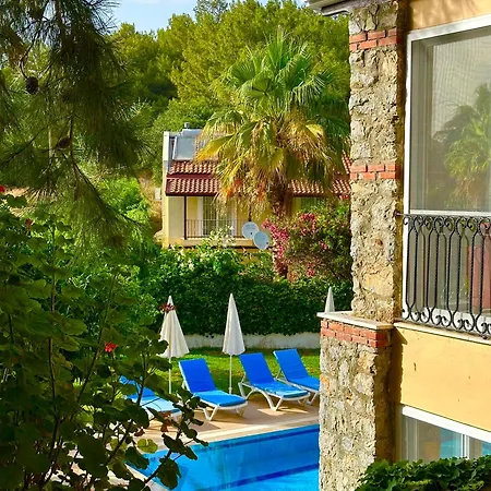 With A Private Pool And Mountain View In A Quiet Area Next To Fores Villa Fethiye